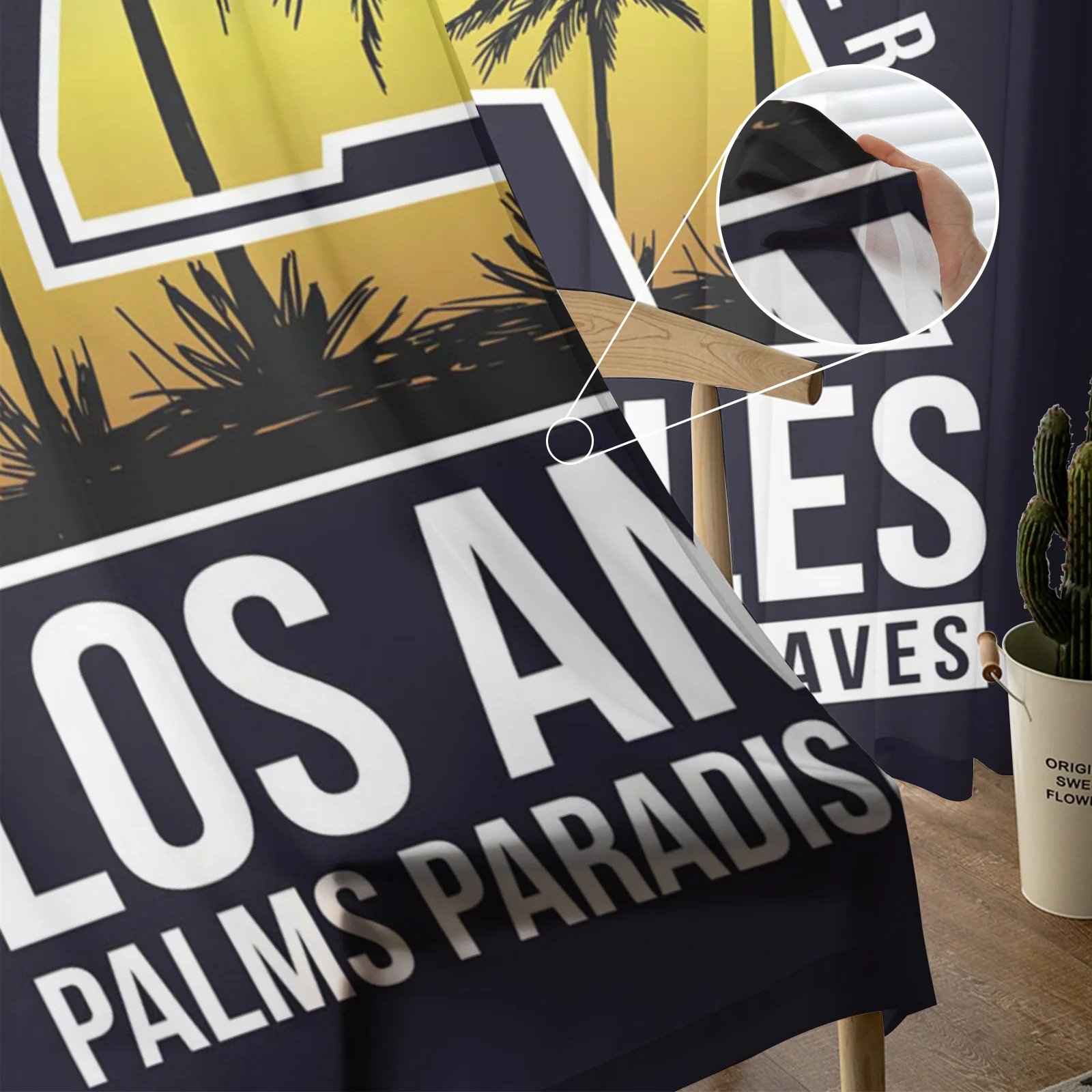 Роскошный бежевый тюль с Шторы s Лос-Анджелеса Винтаж пляжные Гостиная Кухня