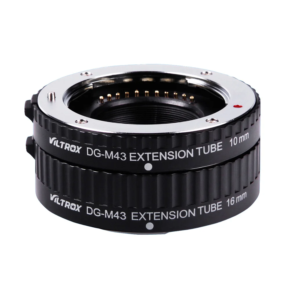 

Viltrox Macro AF Auto Focus Extension DG Tube 10mm 16mm Set Ring Metal Mount for Micro M4/3 Camera Olympus E-P1 E-P2 E-PL1 E-PL2