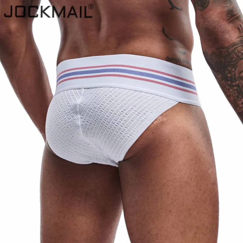 Jockmail New Brand Men Underwear Sexy Briefs Men Jockstrap Fashion Mens Briefs Cuecas Gay Underwear Penis Bikini Men Slip Homme