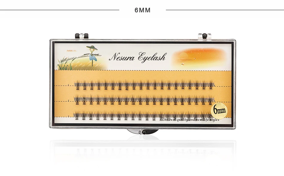 Индивидуальные Модные ресницы 60 шт профессиональный макияж индивидуальные Кластерные ресницы прививка норка накладные ресницы для ресниц