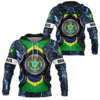brazil technogogy hoodie 3d printed hoodies fashion pullover men for women sweatshirts sweater cosplay costumes
