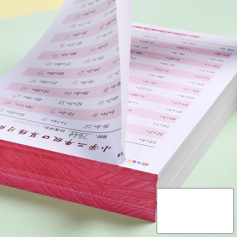 Child Addition and Subtraction Multiplication Division Copybook Learning Math Exercise Book for Grade 1-4 of Primary School | Канцтовары