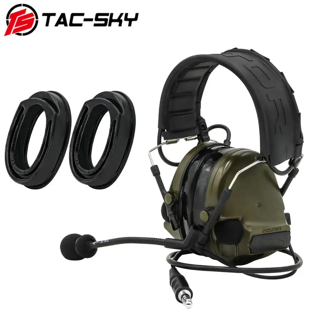 TAC SKY COMTAC III новая Съемная повязка на голову силиконовая Ушная чашка тактическая