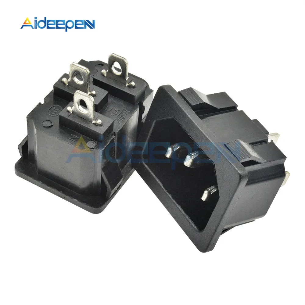 5 шт. AC250V10A IEC320 C14 разъём для настенного крепления Адаптер Железный сердечник