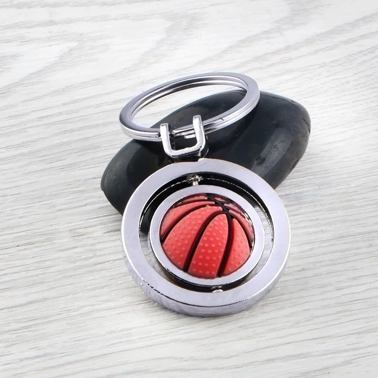 3D спортивный вращающийся баскетбольный футбол брелок мяч подарки для мужчин