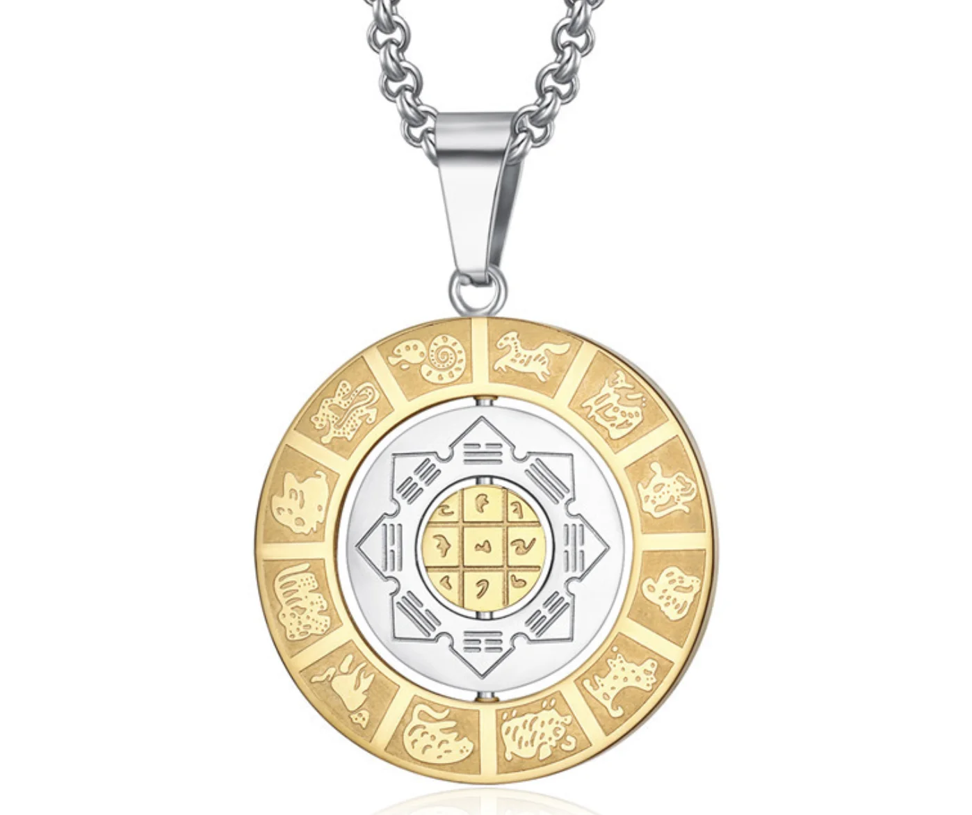 Модные ювелирные изделия поворотное ожерелье со знаком зодиака девять дворцов