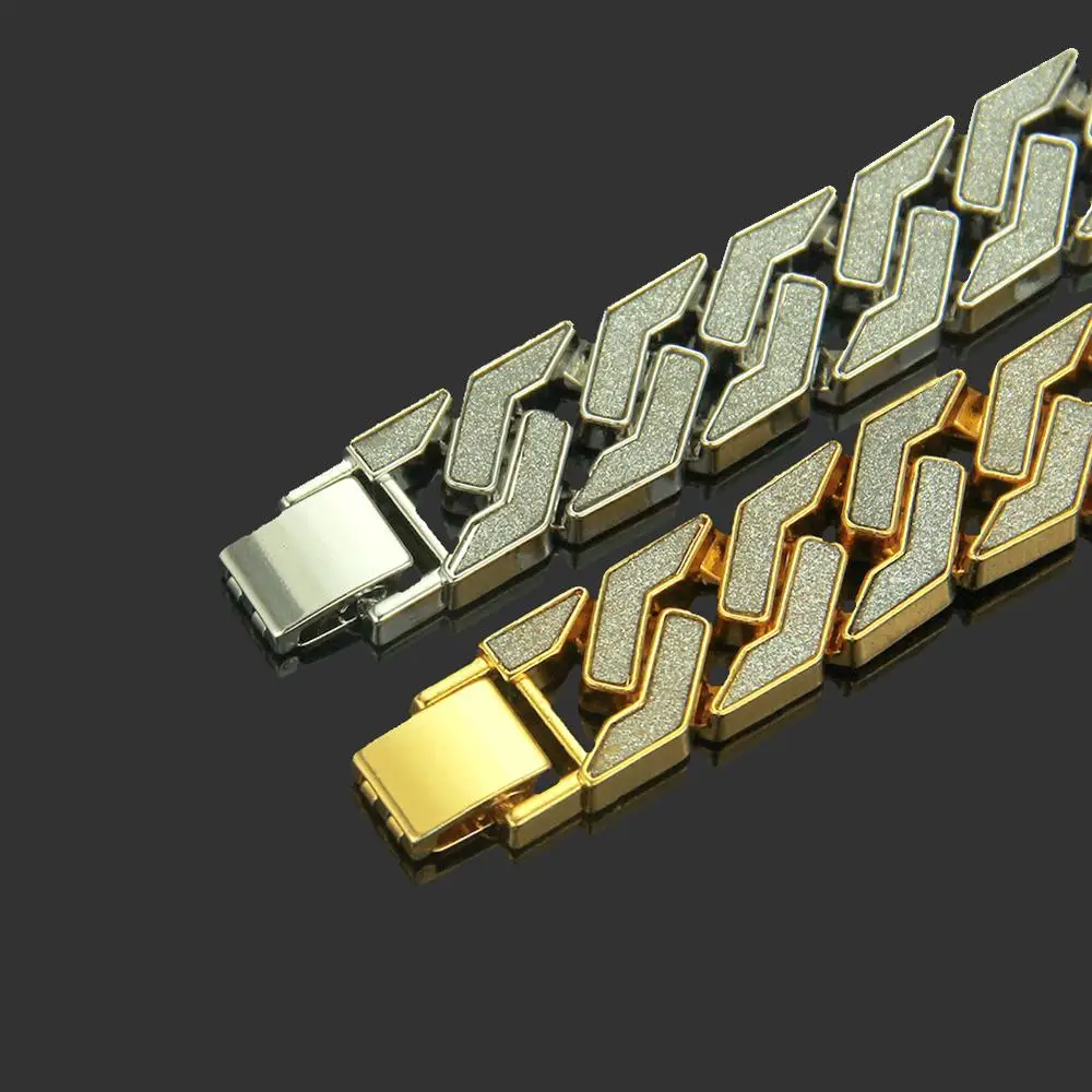 Мужской браслет из кубинской цепи в стиле хип-хоп | Украшения и аксессуары