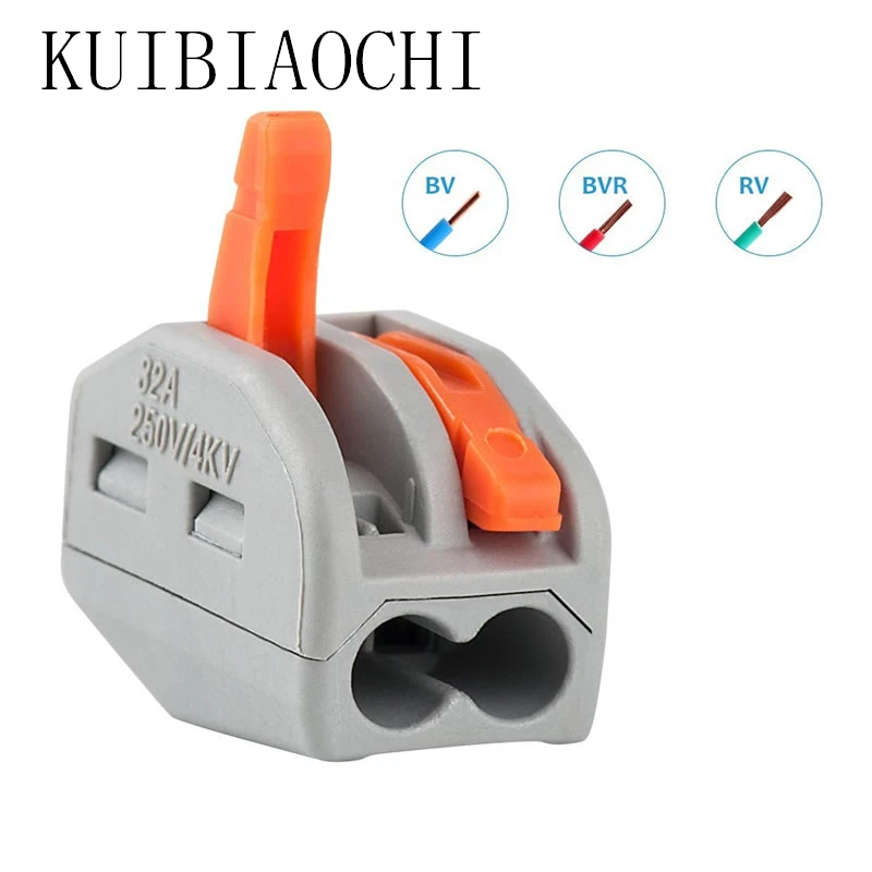 

Универсальный Соединитель 10 шт./лот 222-412 (PCT212), компактная проводка, 2-полюсная Проводная Клеммная колодка с рычагом 0,08-2, 5 мм2