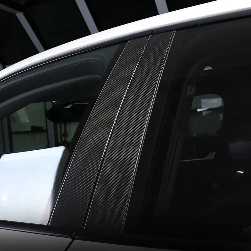 

For Macan OEM Style Carbon Fiber A Pillar Cover 8pcs (stick on) Body Kit Tuning For Macan Carbon B Pillar Racing
