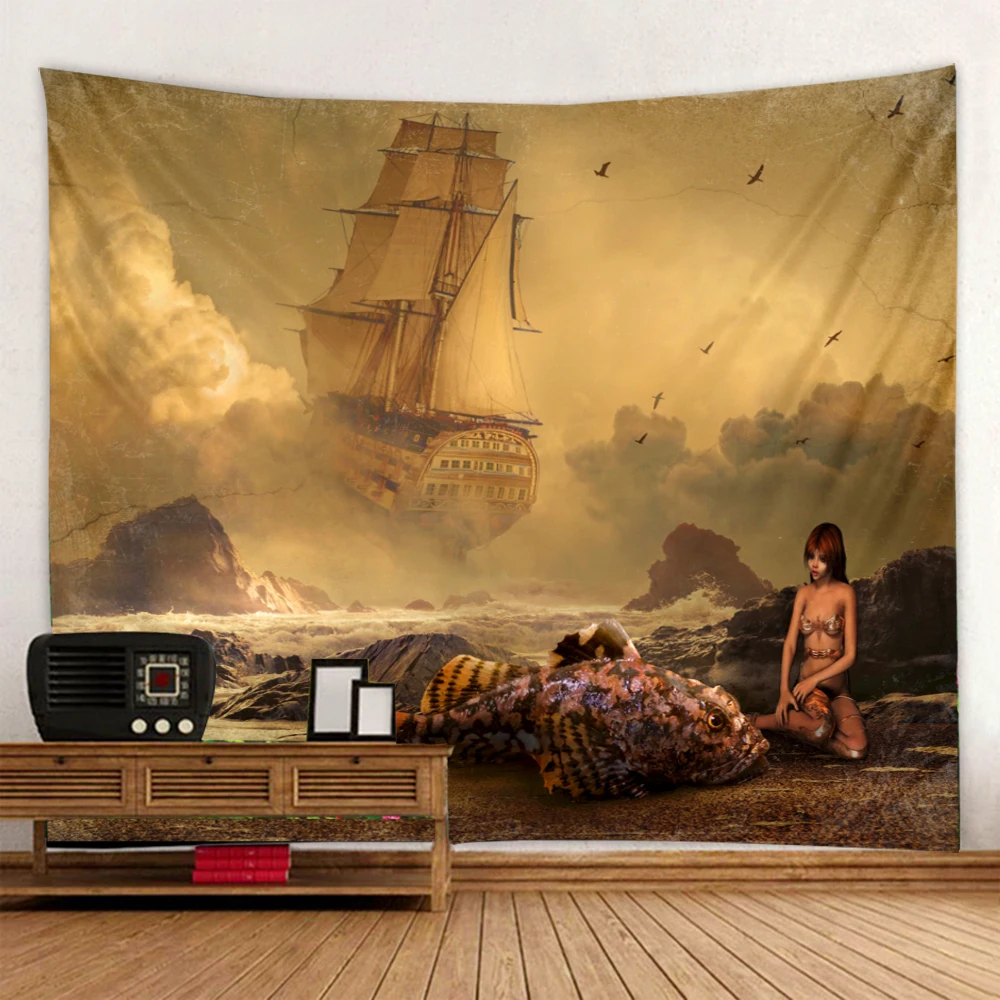 Парижский гобелен красивый ночной замок пляжное полотенце с южными розами