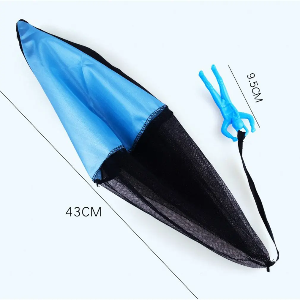 

Durable Safe Parachute Kids Hand Throw Parachute Toy Free Toss It Up and Watch Landing Assorted Colors