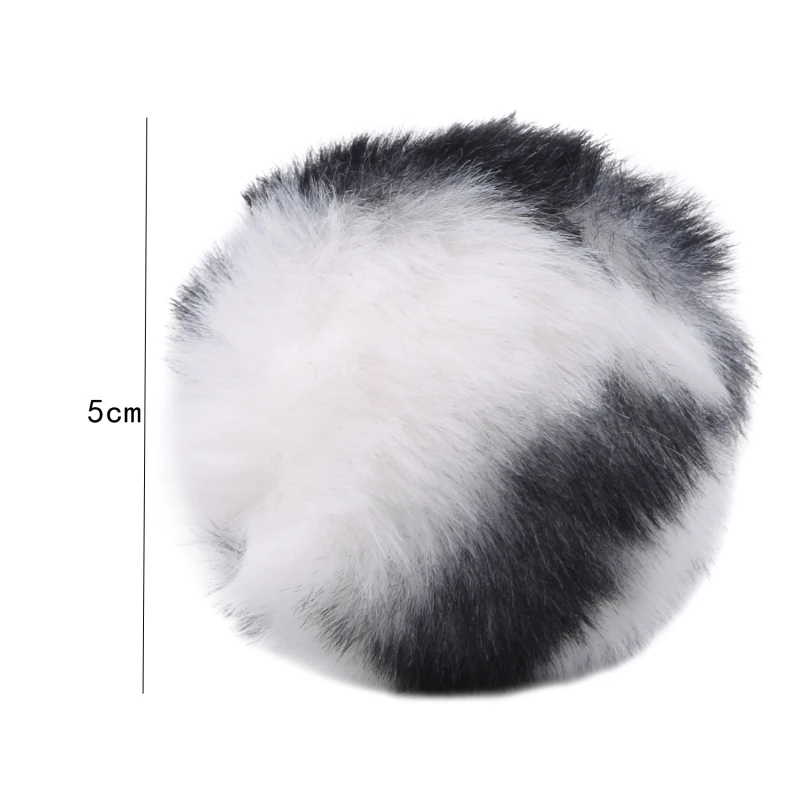 

10PCS/Pack Cat Toy Plush Balls Leopord Pattern Felt Molar Bite Resistant Elastic Ball Pet Interactive Play With Cat Playing Ball
