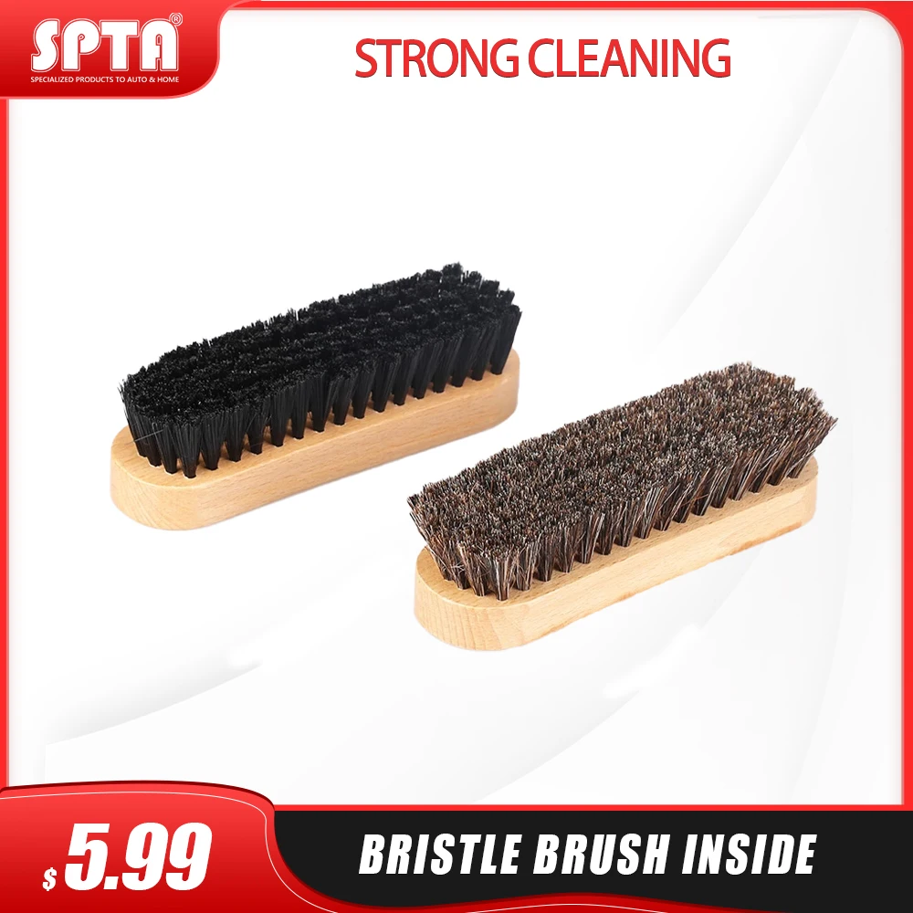 Щетка SPTA для салона автомобиля прямоугольная щетка из конского волоса детали