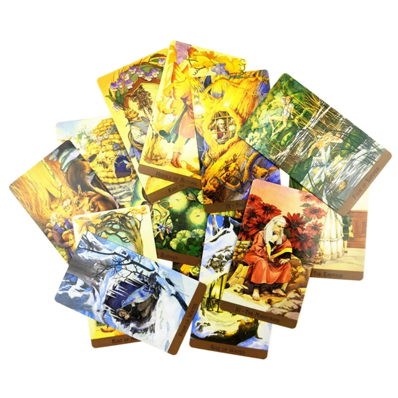 

Victorian Fairy Tarot 78-Card Deck English Oracle Cards Divination Board Game