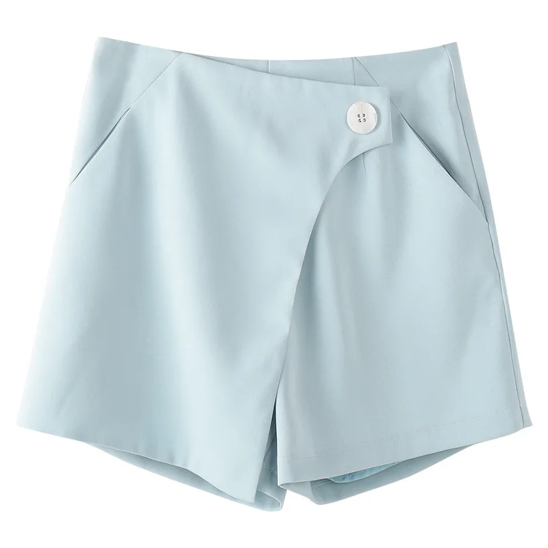 

2021 autumn outfit product irregular tall waist slacks women