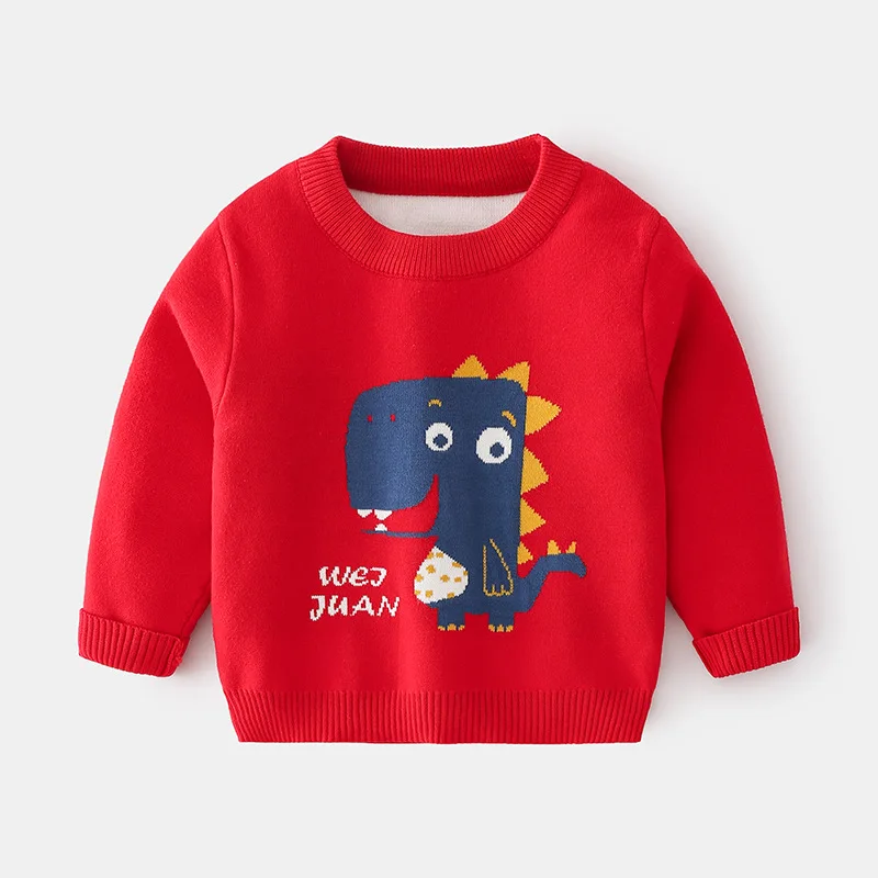 Новый осенний Повседневный свитер с круглым вырезом для мальчиков|Свитера| |