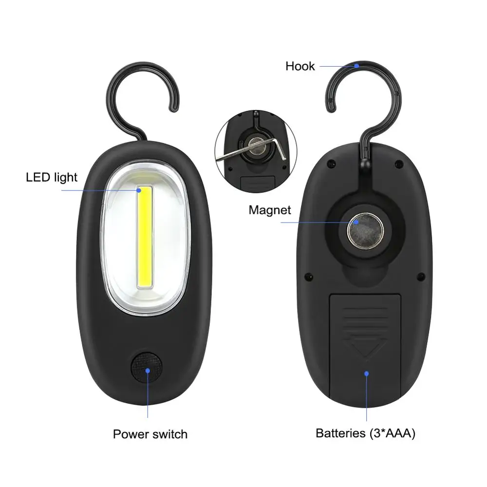 Фонарик для осмотра магнитный складной ручной инструмент гаража походов 3
