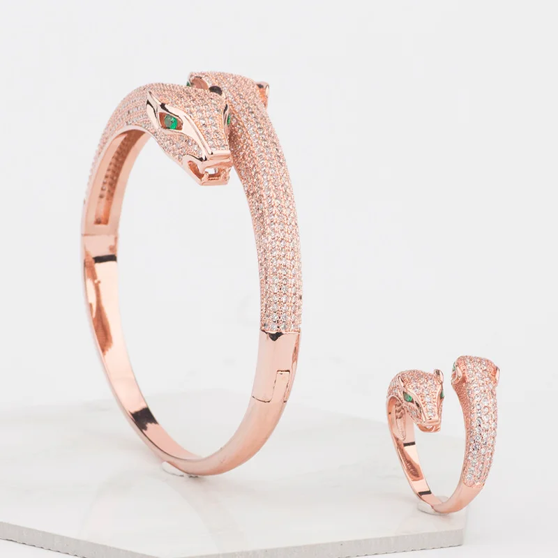 Браслет Yagin женский с леопардовым принтом регулируемые ювелирные украшения