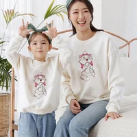aristocats printing family comfort disney dropship pullover casual parent child sweatshirt kawaii pattern hoodies four seasons