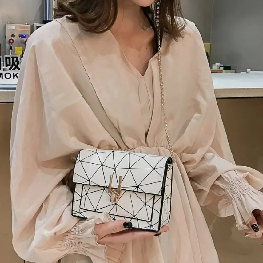 

The new fashion small square bag Korean version of the wild chain bag shoulder bag messenger bag