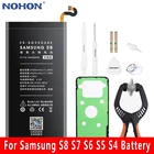 Оригинальный аккумулятор NOHON для Samsung GALAXY S8 S7 S6 S5 S4 i9500 i9505 G900F G920F G930F G950F, сменные литий-полимерные батареи