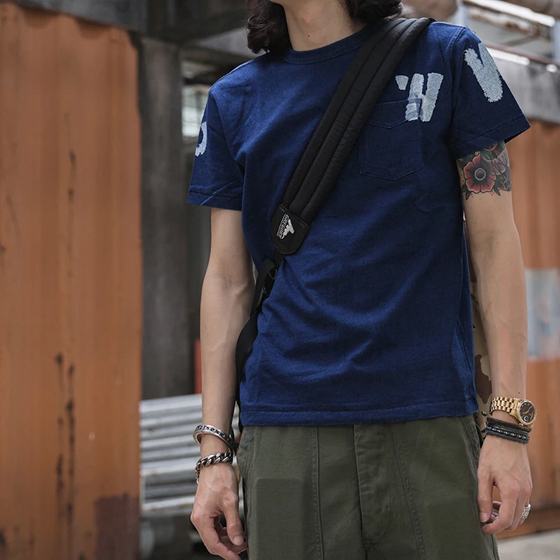 

Bronson WW2 Military US Army Ring Spun Slub Yarn Prisoner Of The War PW Underwear Pocket T-Shirt 100% Cotton Retro Prison Style