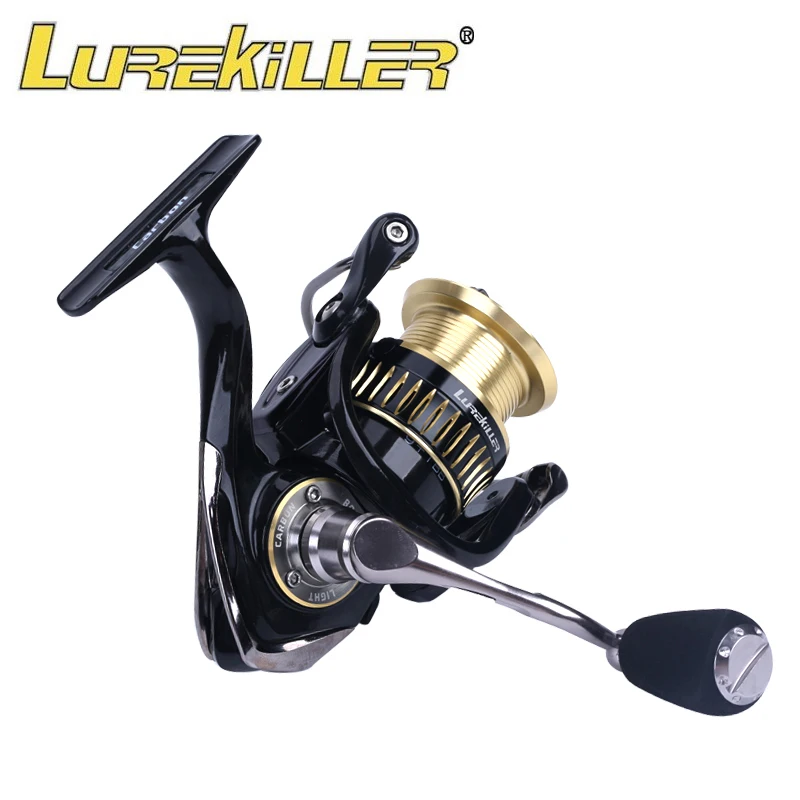 

Lurekiller fishing spinning Reel japan top New Arrival Pure Carbon Black Gull 2000/2500/3000/4000 Double Spools 9+1BB Carbon