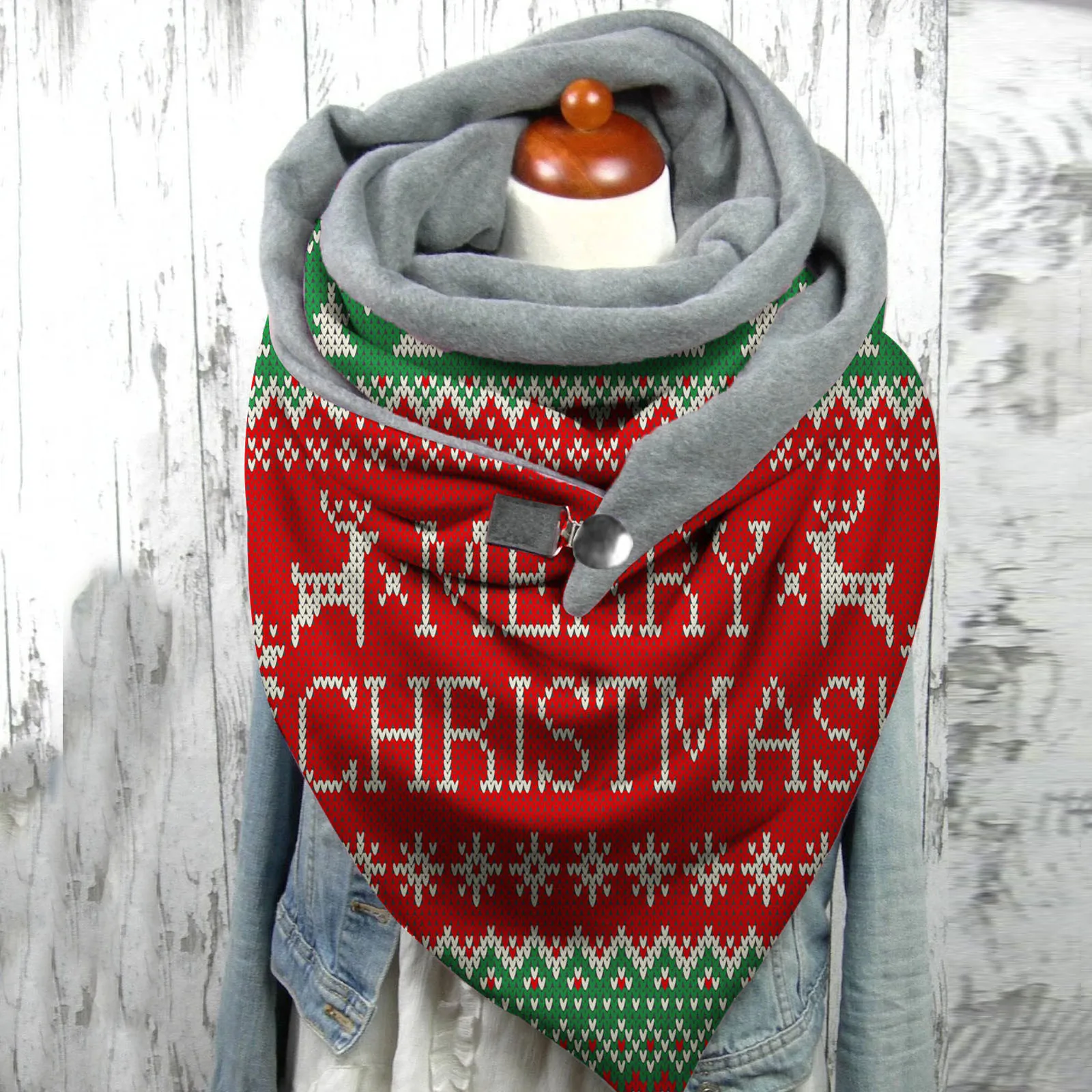 

Women's Winter Scarf Wraps Christmas Printing Soft Wrap For Women Foulard Femme Casual Warm Scarves Shawls Echarpe Hiver Femme