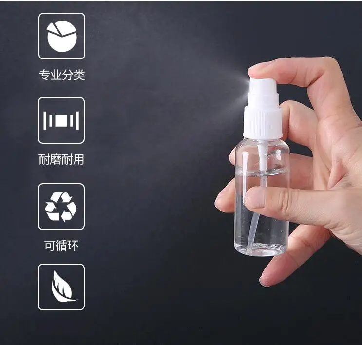 

Бутылка с распылителем 10 шт. 30 многоразовых бутылок прозрачная пластиковая стандартная пустая маленькая бутылка с распылителем токсичная ...