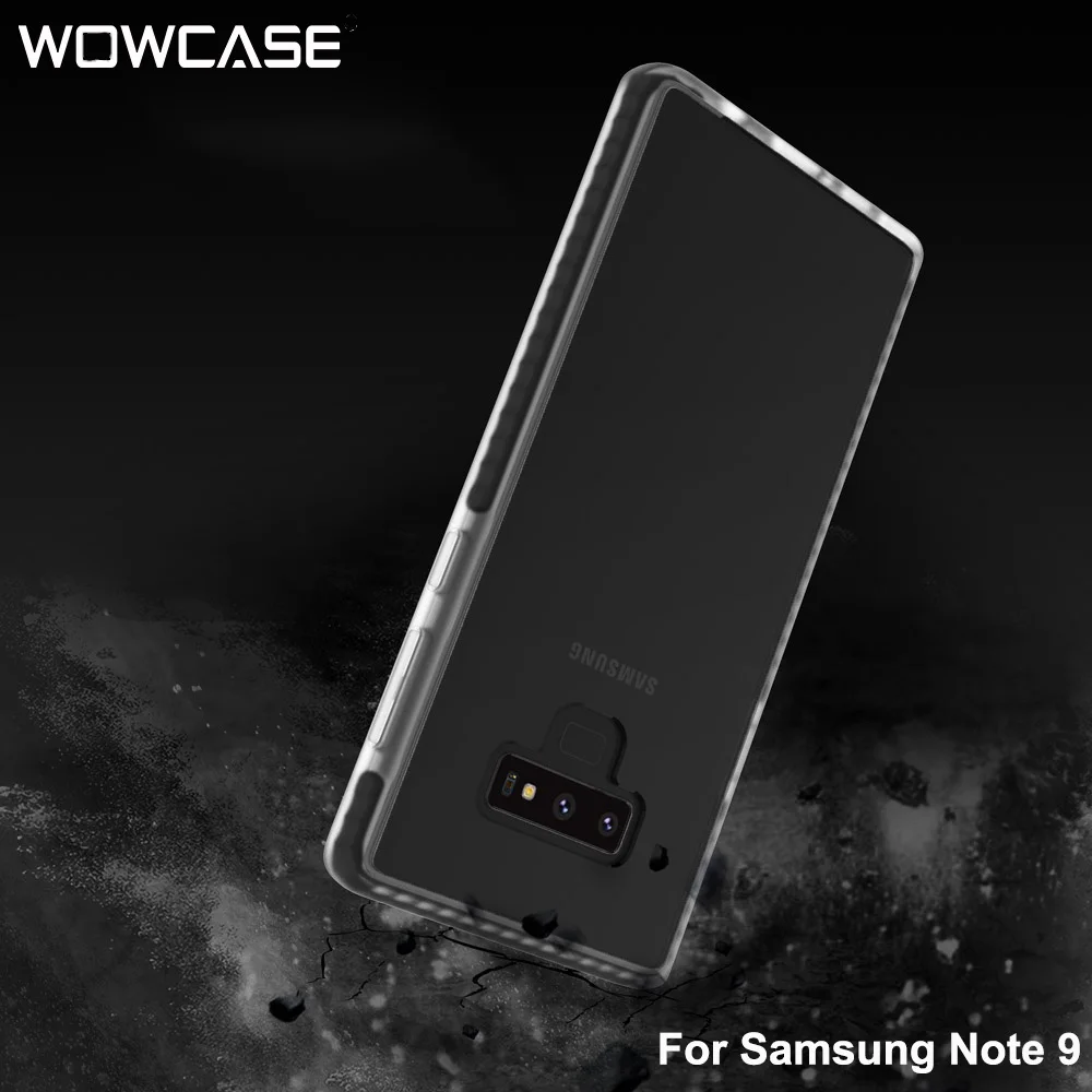 For Samsung Galaxy Note 9 Case WOWCASE Armor Shockproof Transparent PC+TPU Ultra Slim Cover Cases Shell | Мобильные телефоны и