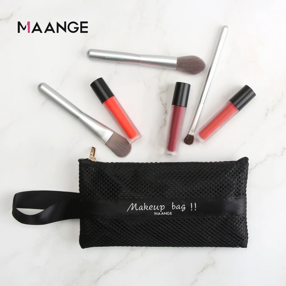 Холщовые Мешки для косметики MAANGE Портативная сумка хранения органайзер кистей