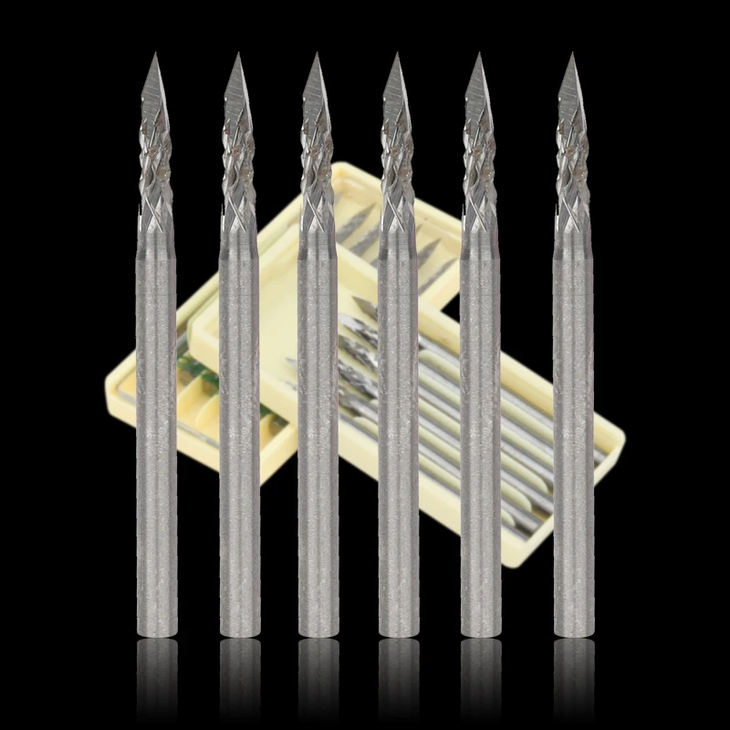 Гравировальный нож треугольной формы из вольфрамовой стали Концевая фреза