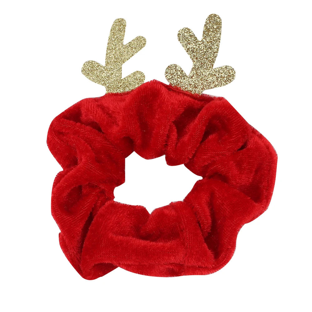 

2020 Natal Hair Accessories For Girls Hair Rope Christmas elk Scrunchies Women Elastic Hair Rubber Bands Gum Ponytail Holder