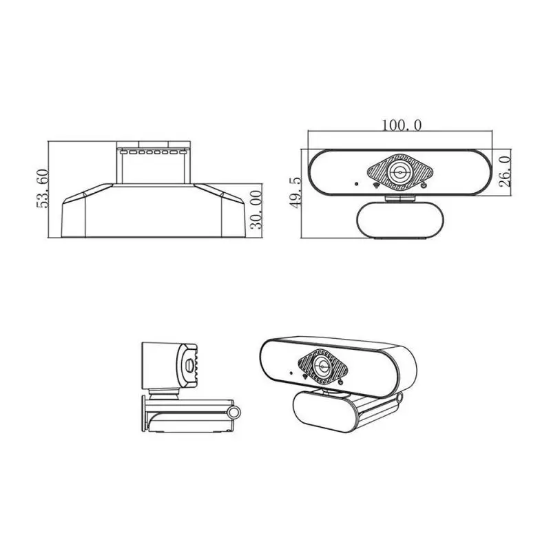1080P HD Webcam with Microphone Net Class PC Laptop Desktop USB Webcams Pro Streaming Computer Online Teaching Camera | Компьютеры и