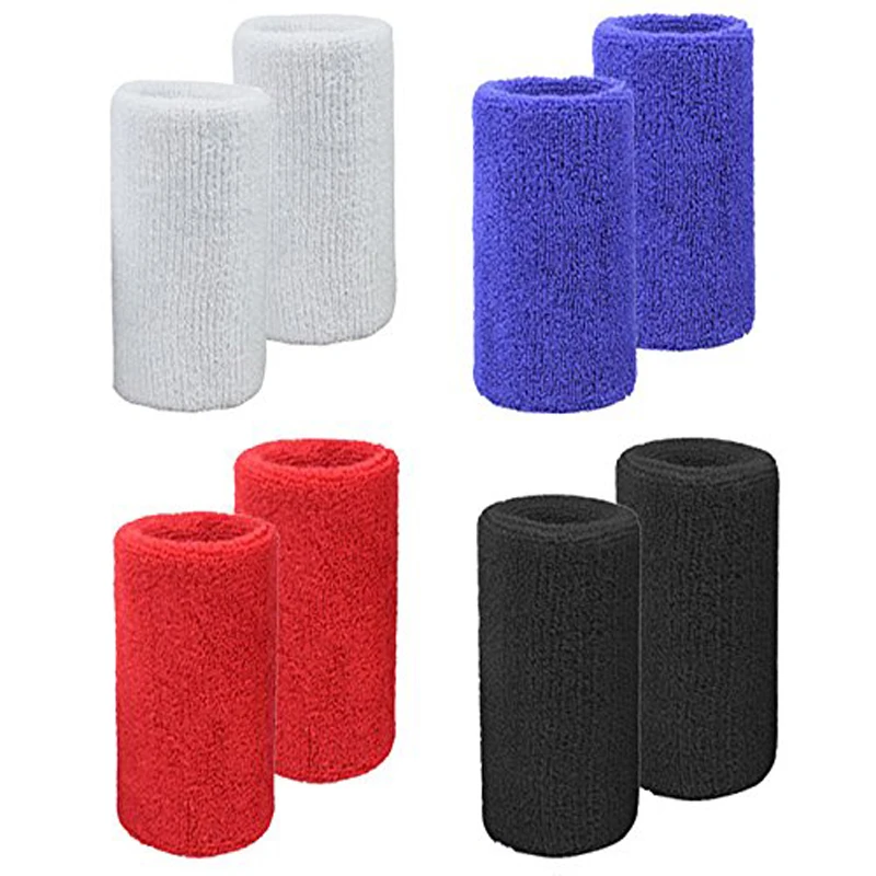 

1Pair Sport Wristband Brace Wrap Bandage Gym Strap Running Sport Safety Wrist Protector Bracelet Badminton Support Sweatband