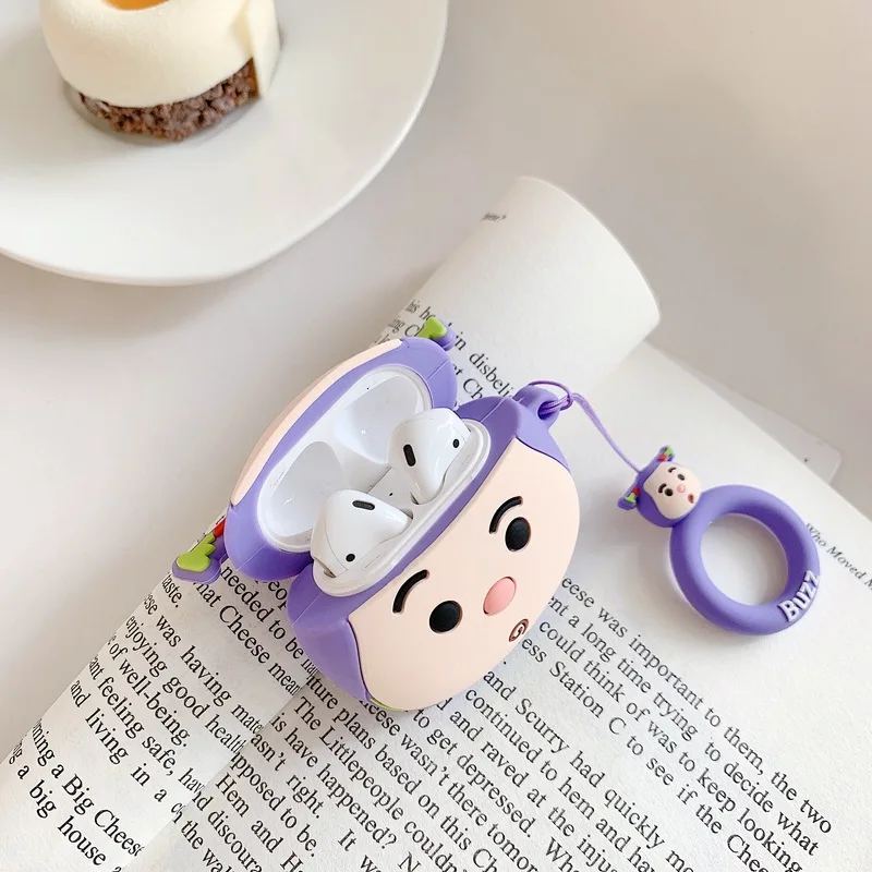 Для Apple AirPods 3D милый мультяшный кролик Ежик чехол для Airpods 2 беспроводные наушники