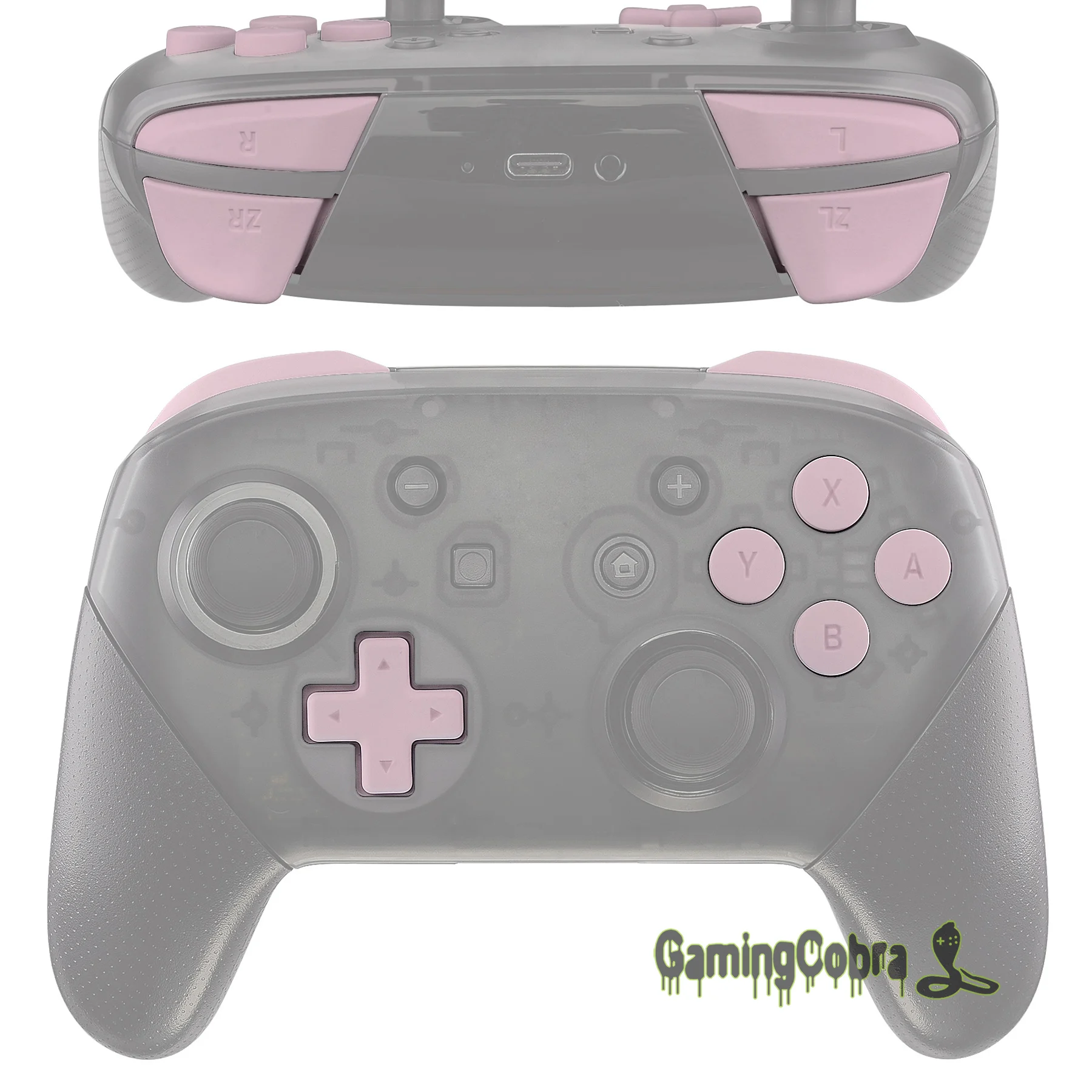 Розовая Сакура ABXY D pad ZR ZL непосредственный сбыт из L/R ключи Замена Полный комплект
