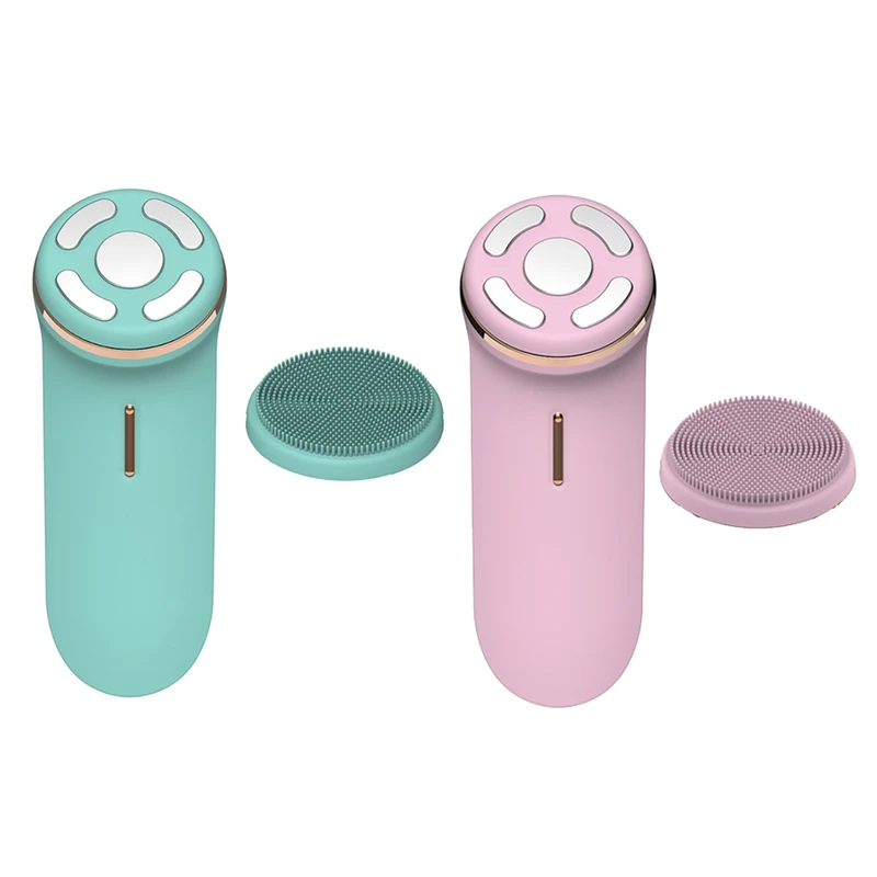 

EMS Beauty Machine Ion Lead-In Micro-Current Skin Care Electric Silicone Deep Cleansing Face Massager Facial Lift Tool