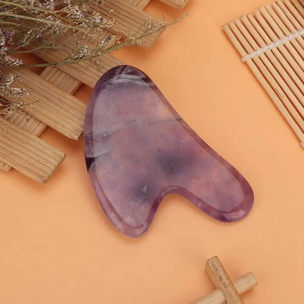 

Facial Body Natural Jade Stone Scraping Board Guasha Gua Sha Tools Muscle Relieve Pain Fatigue Skin Care Jade Massage Portable