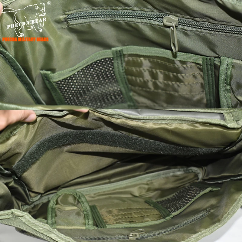 Камуфляжная военная сумка-мессенджер в русском стиле тактическая сумка через