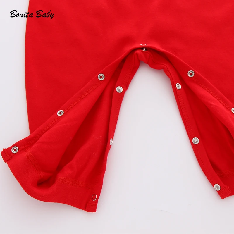 Red chinchillas Baby cotton sweater men and women baby autumn 0-12 months newborn spring long sleeve jumpsuit | Детская одежда и