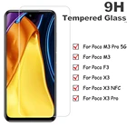 Защитное стекло для экрана для Xiaomi Poco F3 M3 Pro 5G Poco X3 Pro NFC полное защитное закаленное стекло Poco M3pro X3pro X3 NFC пленка