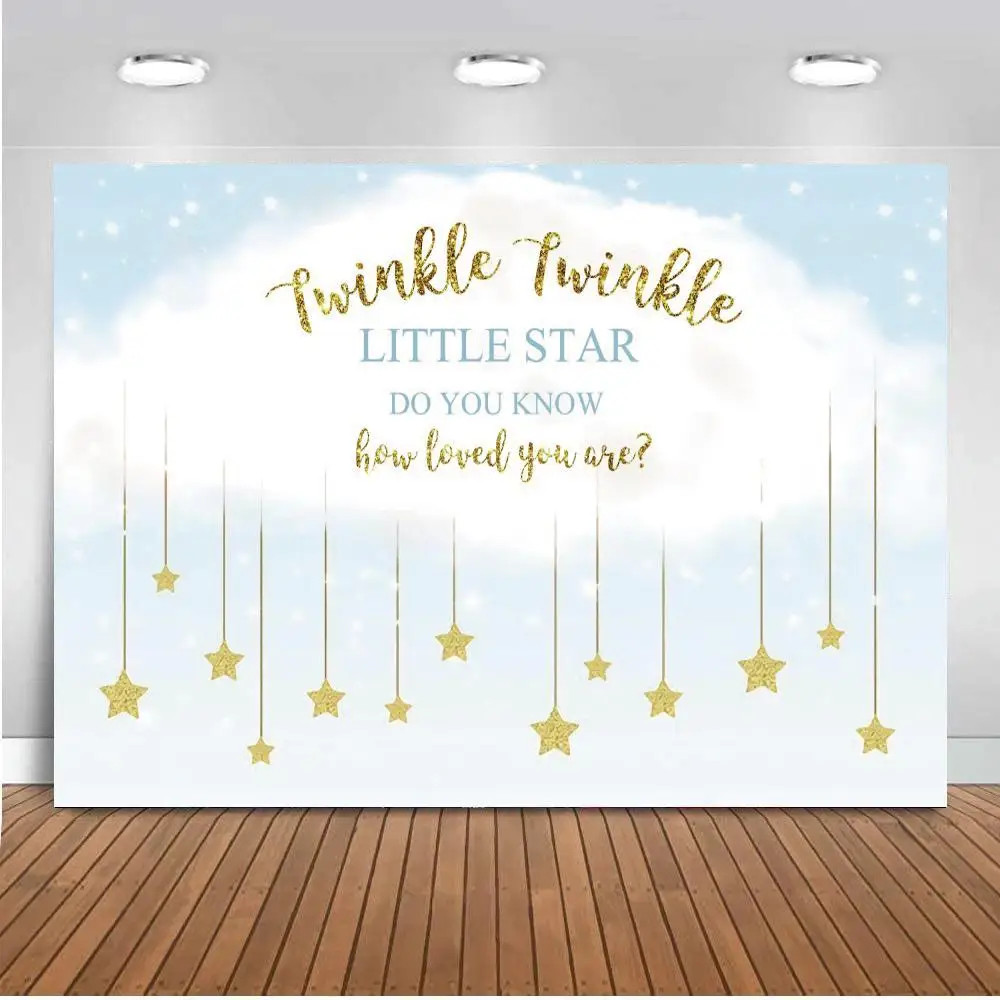 

Newborn Baby Backdrop Moon Star Photography Backdrops Studio Photo Background Prop Decor Children Baby Shower Birthday Party
