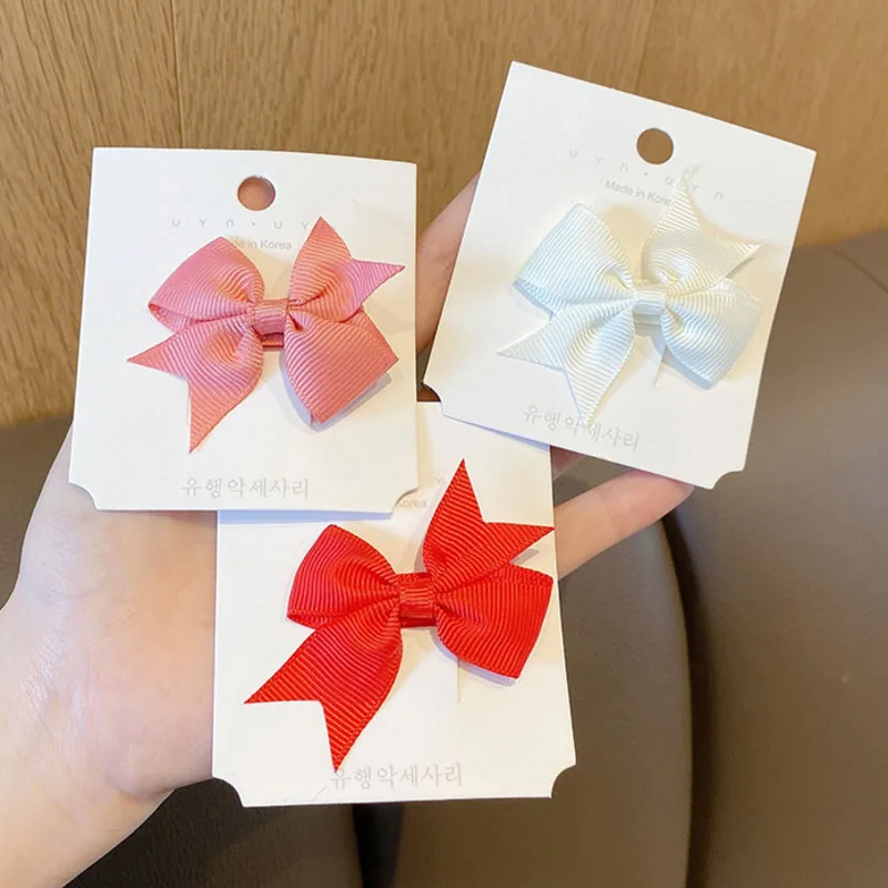 

Xwen 2021 New Girls Small Candy Color Bow Hair Clips Women Back Hairpin Headdress Barrettes Headbands Fashion Hair Accessories