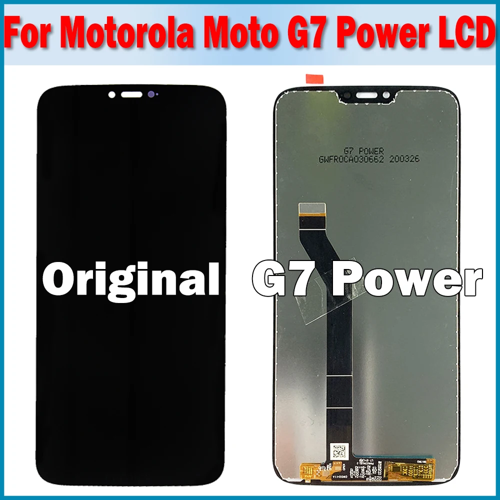 ЖК-дисплей для Motorola MOTO G7 Power сменный сенсорный экран дигитайзер сборка Moto XT1955 с