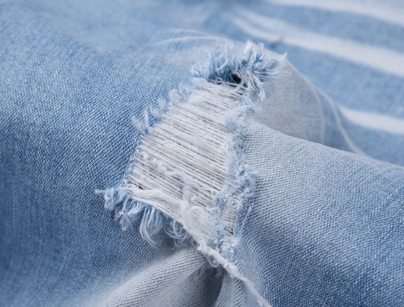 

Black Icon Blue Ripped Men Jeans Slim Skinny Fit Biker Jeans Hiphop Men Destoryed Denim Jeans