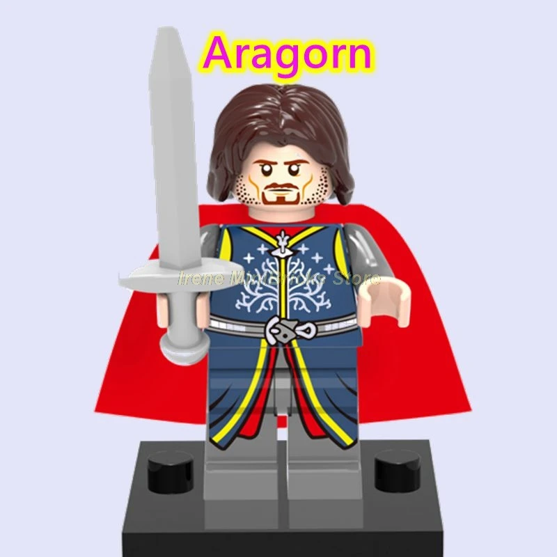 Aragorn Хоббит Властелин колец Bllbo Aragorn Orcs Bard eowin Ringwraith Gandalf подарки на день рождения строительные блоки игрушки для детей - Цвет: Aragorn
