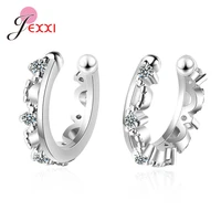 925 sterling silver ear clips for women without piercing earrings jewelry real silver fashion jewelry gift for new year