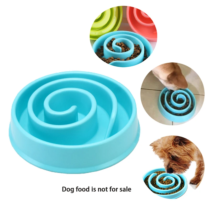 Новый стиль искусственная еда миски для щенков миска замедления еды кормушка