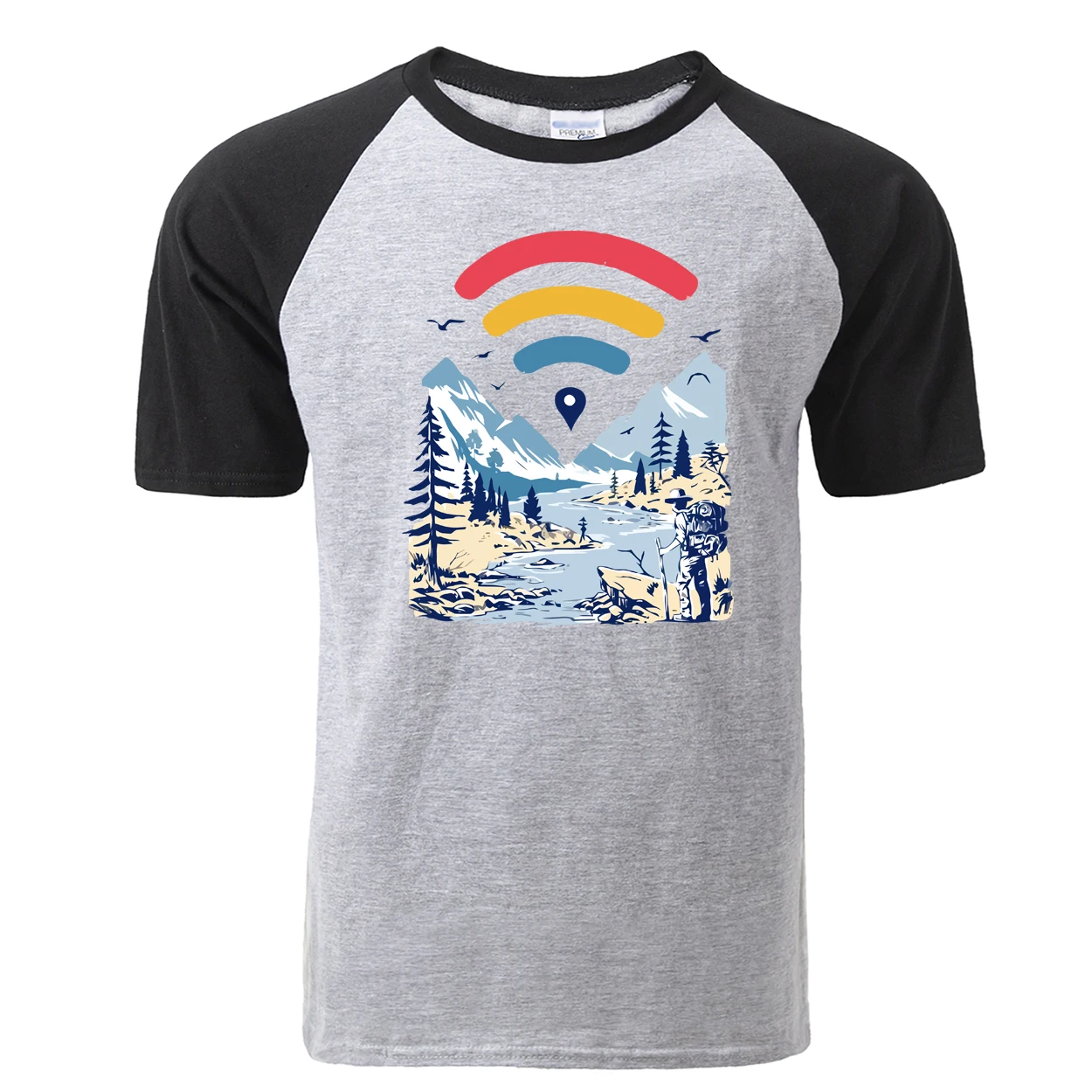 Модные Internet Explore принт реглан Футболка Мужская Летняя Повседневная мужская 100%